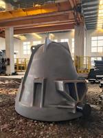 Cuve à scories en acier moulé robuste, résistante à la chaleur, grande capacité pour la fusion métallurgique, les usines d'acier et les fonderies