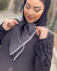<strong>Fashion</strong> Hot Drilling <strong>Turban</strong> Diamond Pearl Scarf Premium Muslim Bubble <strong>Hijab</strong> Scarfs - Product Image 6