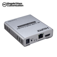 Nuevo Extensor HDMI 4K 120M con Conexión en Cascada a través de Cable de Red Ethernet CAT5e/CAT6 RJ45 con IR para PC, DVD a TV