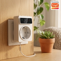 Thermostat de type prise série TP4W pour chauffage au sol hydronique d'appartement, thermostat flexible résistant à l'eau et ignifuge en PC