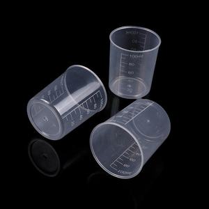 Becher Graduati <span class=keywords><strong>in</strong></span> Plastica da 100 <span class=keywords><strong>ML</strong></span>, Contenitori per Liquidi, Tazze Graduata per Misurare e Mescolare Resina, Vernice Epossidica, Alimenti - Product Image 4