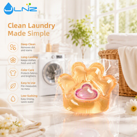 Capsules de lessive concentrées jetables en forme de patte de chat mignonnes pour le lavage des vêtements