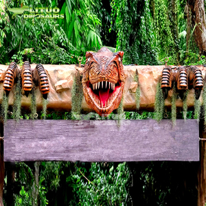 Parque temático para interiores y exteriores, <span class=keywords><strong>entrada</strong></span> de dinosaurios para puerta de exposición - Product Image 1