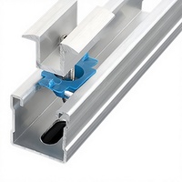 Accessoires de connexion pour panneaux solaires photovoltaïques : Blocs de pression latéraux en alliage d'aluminium, blocs de pression moyens HUILIN