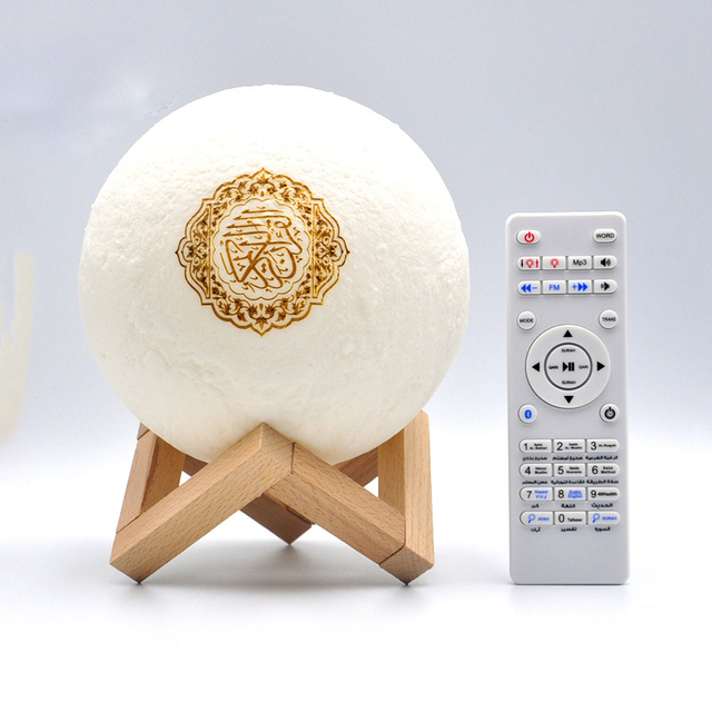 SQ-510 3D Moon Lamp Player Night Light RGB Colorful Touch Lamp Blue Tooth MP3 Speaker