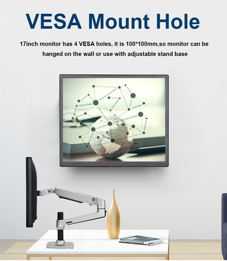 17 inch lcd gaming monitor 1280*1024P cctv computer monitor