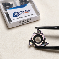 Insertos de Roscado de Carburo de Tungsteno Indexables ISO LDA 16ER1.0/1.5/1.75/2.0/2.5/3.0 16IR1.0/1.5/1.75/2.0/2.5/3.0 16ERAG60 16IRAG60
