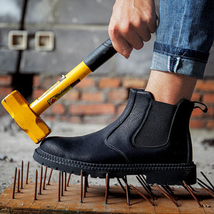 Rockcoq – <span class=keywords><strong>chaussures</strong></span> <span class=keywords><strong>de</strong></span> <span class=keywords><strong>sécurité</strong></span> en cuir noir pour homme, <span class=keywords><strong>chaussures</strong></span> <span class=keywords><strong>de</strong></span> jogging, bout en acier résistant à l'huile, bon <span class=keywords><strong>prix</strong></span> - Product Image 2