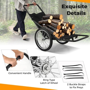 Carrito para Caza Black Deer, Capacidad 550 LBS, Forro de Poliéster, 2 Ruedas Grandes de Goma, 2 Correas con Hebilla, Mango Ergonómico, Resistente - Product Image 6