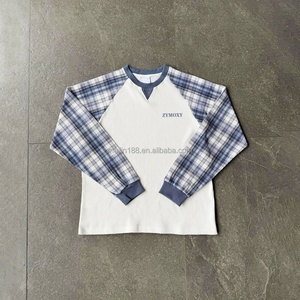 Clothing Manufacturers Custom <b>Waffle</b> Knit Long Sleeve <b>Shirt</b> Casual Oversized Loose Dtg Printing <b>Waffle</b> Knit Long Sleeve - Product Image 3