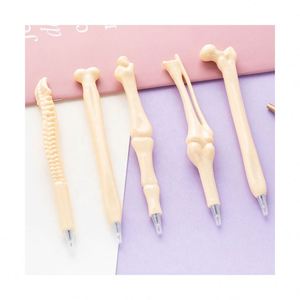Personalized Bone-Shaped Ballpoint Pen <b>Creative</b> Office Stationery Unique Plastic Pen for Students Promotional <b>Gift</b> - Product Image 1