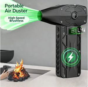 Mini ventilador portátil de alta velocidad sin escobillas, 131x56x180mm, inalámbrico, para uso en exteriores - Product Image 2