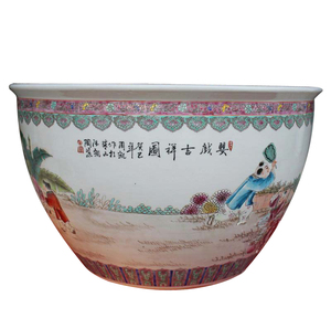 Vasi di piante Decorative per interni ed esterni in ceramica dipinti a mano antichi decorazioni per la casa di grandi dimensioni - Product Image 5