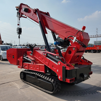 Mini-grue araignée hydraulique sur chenilles avec système LMI et nacelle pour travaux en espace restreint – Approvisionnement direct usine