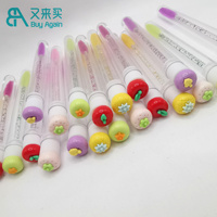 Groothandel Cartoon Kleurrijk Fruit Apple Lash Wand Wimper Borstel Buis Mascara Wand Lash Spoelies Tubes Wimper Lash Borstel Buis