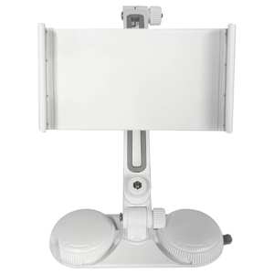 Soporte ajustable e impermeable para teléfono Ambohr con rotación de 360 grados, soporte para teléfono móvil con montaje en espejo de pared para baño y bañera. - Product Image 1