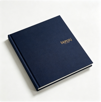 Impression de brochures personnalisées à couverture rigide, reliure parfaite de qualité supérieure, livret en papier d'art avec gaufrage pour présentation professionnelle