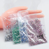 1440 pièces/sac SS6 SS8 Nail Art strass divers opale couleur Flatback noir Nail Art charme strass fournisseurs