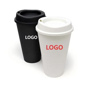 Керамическая кружка для путешествий с логотипом на заказ, холодный горячий напиток, многоразовые кофейные чашки с крышкой - Product Image 1