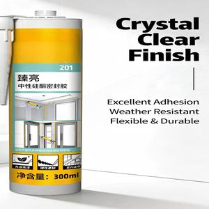 SIKAA SikaSeal 201 Mastic silicone neutre super-colle pour joints de carrelage, verre, métal et <span class=keywords><strong>bois</strong></span> intérieurs, et colle adhésive pour le travail du <span class=keywords><strong>bois</strong></span> - Product Image 2