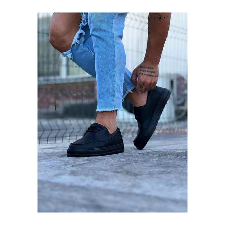 Wg506 Charcoal Men's Saddle Casual Shoes