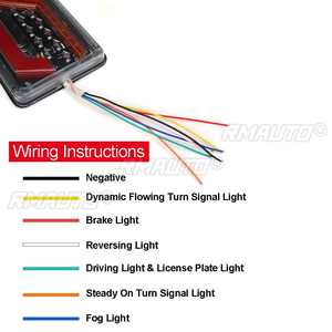 Par de Luces Traseras LED de 24V, Dinámicas, con Intermitentes, Luz de Freno e Indicador de Parada para Camión, Remolque, Caravana, Furgoneta - Product Image 4