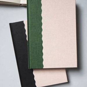 Custom Hardcover Thermal Binding Fabric Cover 100 Sheets Gift <b>Journal</b> with Custom Printing and Logo - Product Image 1