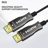 Untuk Kabel Serat Optik 2.0 18Gbps 4K 60Hz 2K 120Hz Kecepatan Tinggi Abu-abu Ruang Angkasa PVC untuk HDTV Proyektor Monitor Mikrofon