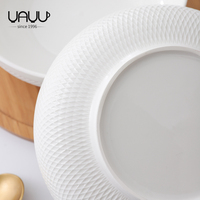 FENN haute qualité écologique en porcelaine chinoise dîner pâtes bol ensemble blanc nouilles soupe bol pour la maison cuisine Durable en céramique