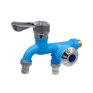 Robinet d'extérieur Superhome à prix d'usine, durable, pour eau froide, corps en plastique, poignée en acier, valve en céramique, pour machine à laver et jardin - Product Image 1