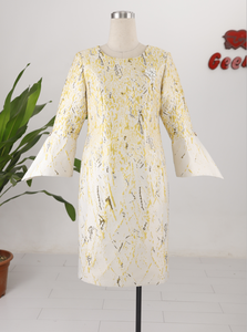 Vestidos de Verano para Mujer, Casuales, Cuello Redondo, Estampados, Elegantes, para Iglesia - Product Image 3