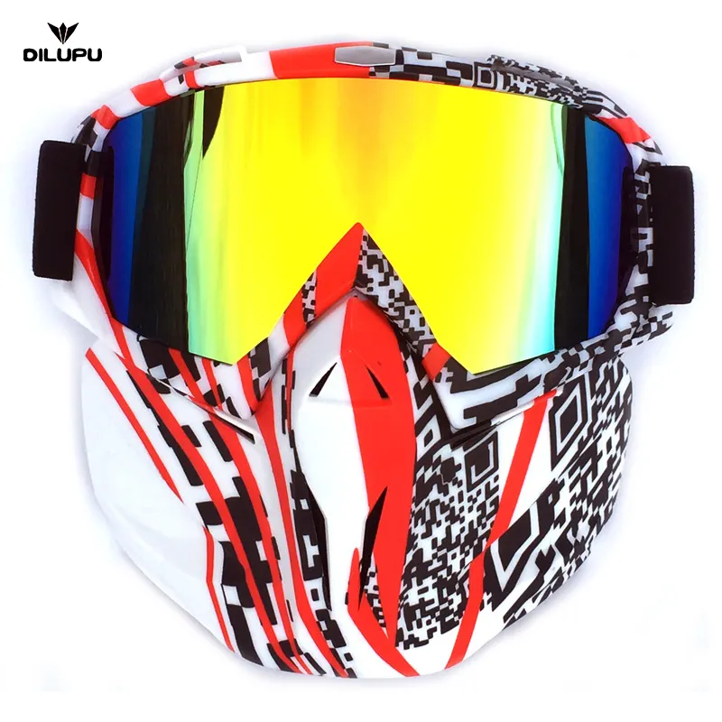 low price good product Dust Proof Detachable Motorcycle Racing Eyewear protection spectacles safety goggles