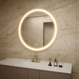 Espejo de baño de Material de vidrio con marco de luz Led de 3 colores antivaho para proyectos de interiores de lujo - Product Image 2