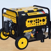 Système AVR, moteur OHV 4 temps refroidi par air, générateur 12 kW, 3750 tr/min, réservoir d'essence sans plomb de 31 L