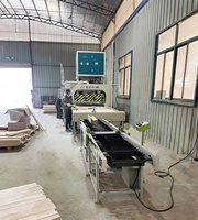 Machine à assembler les bords en bois massif Épandeur de colle pour bois laminé à double chaîne avec moteur pour bois articulé au doigt par