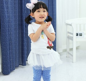 Vente en gros en ligne : Pantalon court décontracté à pois pour enfants et bébés filles, collection été, fabriqué en Chine - Product Image 6