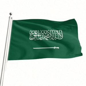 Drapeaux personnalisés en polyester 100D de qualité supérieure, drapeaux d'Arabie Saoudite, vente en gros d'usine pour usage intérieur et extérieur, excellent prix - Product Image 6