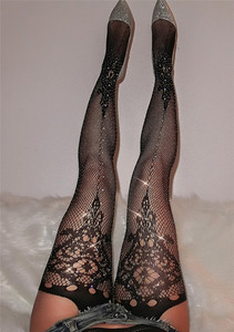 Commercio All'ingrosso della fabbrica di Nuovo Arrivo Stretti Delle Ghette delle Donne Pantaloni di Maglia Streetwear Signore Elastico Sexy <span class=keywords><strong>Calze</strong></span> <span class=keywords><strong>Calze</strong></span> A Rete - Product Image 5