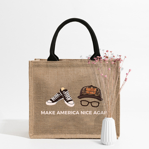 Bolsa de Playa de Lino Personalizada con Diseño <span class=keywords><strong>Harris</strong></span>, para Hacer América Grande y Bella de Nuevo, Bolsa de Regalo Monogramada para Mujer - Product Image 6