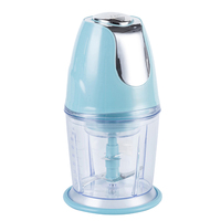 Hachoir Électrique Multifonctionnel avec Bol en Plastique Sans BPA, Lames en Acier Inoxydable, Nettoyage Facile, Préparation de Viandes et Légumes pour Cuisine Domestique, 300W