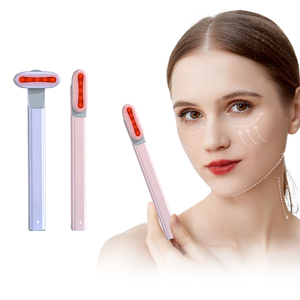 Beauty eye Care Women Skincare Rotatable Eye Face Lift Ems Vibration Anti Aging Led Light Therapy Wand