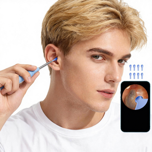 Smart Visual Cleaner Silicone Spiral Tool Syringe Stainless <strong>Ear</strong> Wax Pods <strong>Vacuum</strong> for Dog Cat Baby Disposable - Product Image 1