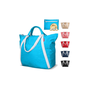 Sacs de plage en nylon imperméables et anti-sable de la marque Haoran Manufacturer, avec impression de logo personnalisé, sacs de plage pour femmes. - Product Image 3