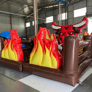 Vente chaude Parc de jeux commercial Parcours d'obstacles Château gonflable Thème licorne - Product Image 1