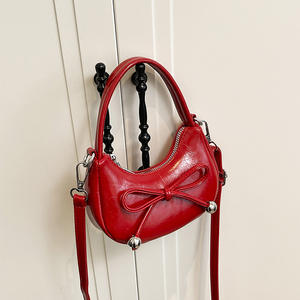 Bolso Infantil de Moda Otoño Invierno Nuevo Estilo Retro Bolso Versátil con Lazo para Niñas Bolso Cruzado - Product Image 4