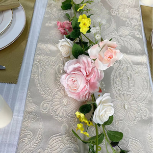 DREA Hot Sale Luxury Real Touch <b>Artificial</b> Rose Wedding Garland <b>Wreaths</b> Factory Wholesale - Product Image 1