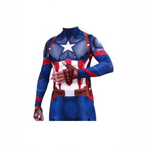 Disfraz de Capitán América para Niños de 8 a 13 Años, Traje Musculoso de Poliéster para Juegos de Rol, Anime, Verano 2025 - Product Image 1