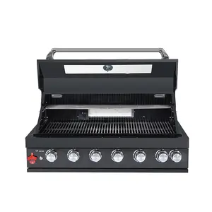 Buy Camping Built In Gas Bbq Grill Stainless Steel Cast Iron Barbecue Grills Outdoor