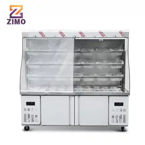 Commercial Multifunction Cooler Display Cabinet Fridge For Malatang Hot-pot Restaurant