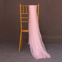 Nouvelles Ceintures de Chaise en Chiffon à Volants et Paillettes pour Mariages, Banquets et Événements